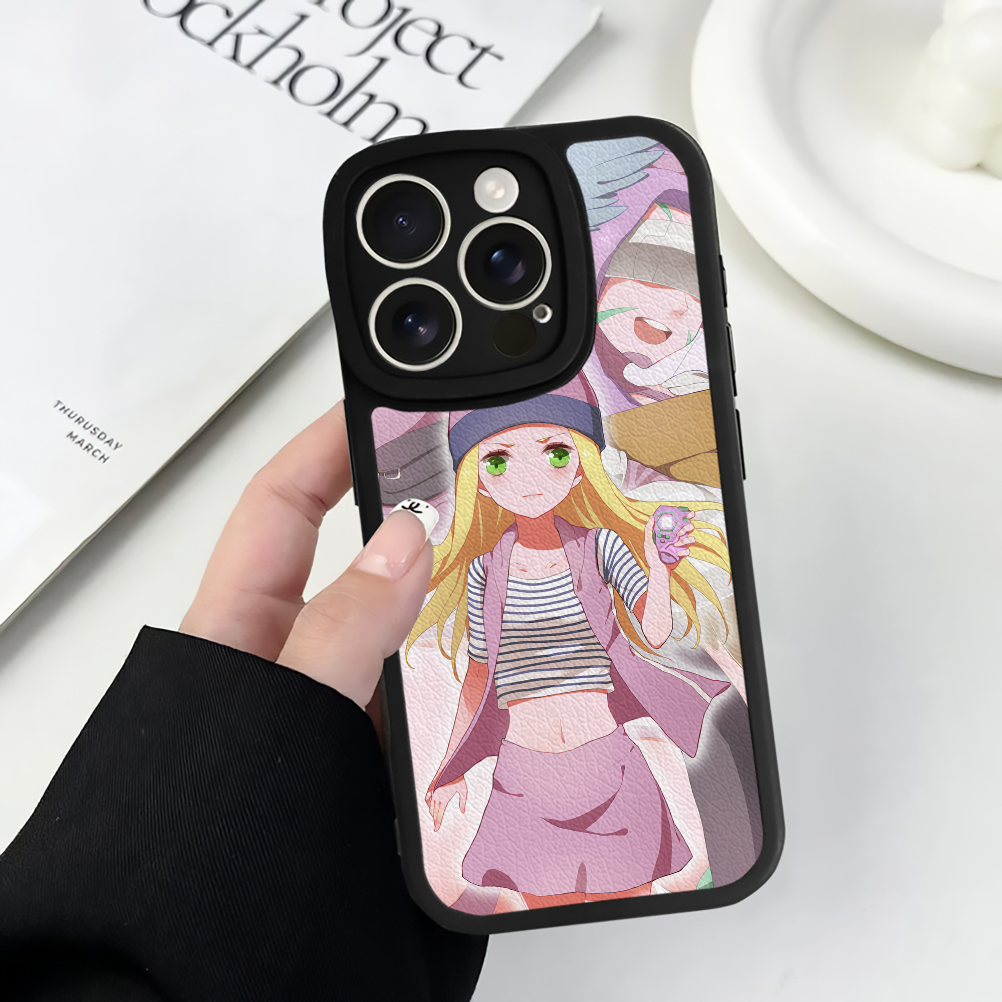 （画像用） Digimon デジタルモンスター/デジモン 【iPhone 16シリーズ対応】シリコンスマホケース（レザー調） 材質：シリコン